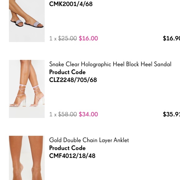 Pretty Little Thing Holographic Heels - Picture 5 of 5